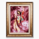 تابلو فرش دستبافت طرح ستاره صبحگاهی کد 741374