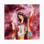 تابلو فرش دستبافت طرح ستاره صبحگاهی کد 741374 - Image 2