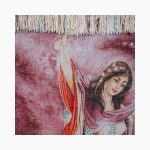 تابلو فرش دستبافت طرح ستاره صبحگاهی کد 741374 - Image 3