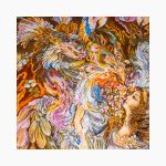 تابلو فرش دستبافت طرح بوی بهار کد 741375 - Image 2