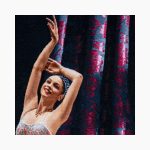 تابلو فرش دستبافت طرح رقص باله کد 741343 - Image 2