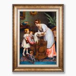 تابلو فرش دستبافت طرح مهر مادر کد 741333