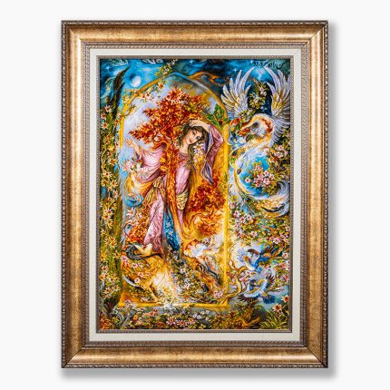 تابلو فرش دستبافت طرح راز کد 741376