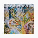 تابلو فرش دستبافت طرح راز کد 741376 - Image 3