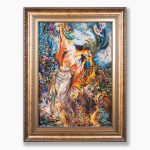 تابلو فرش دستبافت طرح رستن کد 741378