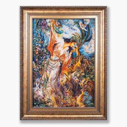 تابلو فرش دستبافت طرح رستن کد 741378