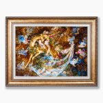 تابلو فرش دستبافت طرح نیاز و نوازش کد 741379