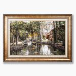 تابلو فرش دستبافت طرح مرداب کد 7412617