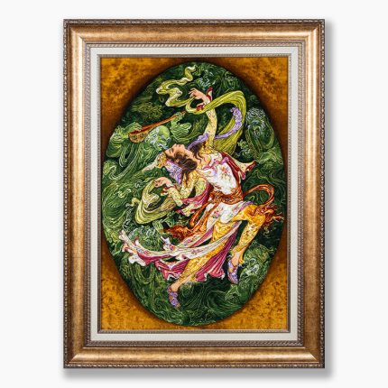 تابلو فرش دستبافت طرح نشاط هستی کد 7413712