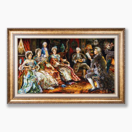 تابلو فرش دستبافت طرح شب شعر کد 741334