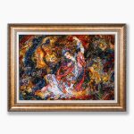 تابلو فرش دستبافت طرح سروش عالم غیب کد 7413713