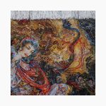 تابلو فرش دستبافت طرح سروش عالم غیب کد 7413713 - Image 3