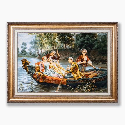 تابلو فرش دستبافت طرح قایق عشق کد 741335