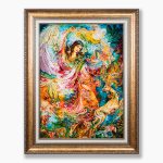 تابلو فرش دستبافت طرح پیدایش هستی کد 7413714