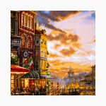 تابلو فرش دستبافت طرح ونیز کد 7412619 - Image 2