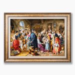 تابلو فرش دستبافت طرح تولد مادربزرگ کد 741336