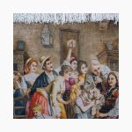 تابلو فرش دستبافت طرح تولد مادربزرگ کد 741336 - Image 3