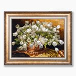 تابلو فرش دستبافت طرح گل لاله کد 741273