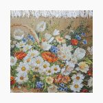 تابلو فرش دستبافت طرح گل ملیسا کد 741274 - Image 3