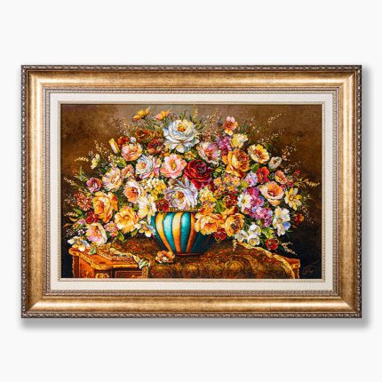 تابلو فرش دستبافت طرح گل رز کد 741275