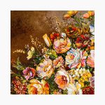 تابلو فرش دستبافت طرح گل رز کد 741275 - Image 2