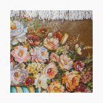 تابلو فرش دستبافت طرح گل رز کد 741275 - Image 3