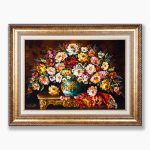 تابلو فرش دستبافت طرح گل رز کد 741276