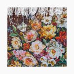 تابلو فرش دستبافت طرح گل رز کد 741276 - Image 3