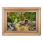 تابلو فرش دستبافت طرح منظره کوچه باغ کد 741254