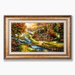 تابلو فرش دستبافت طرح منظره توماس کد 741265