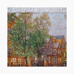 تابلو فرش دستبافت طرح منظره خیابان شانزلیزه کد 7412610 - Image 3