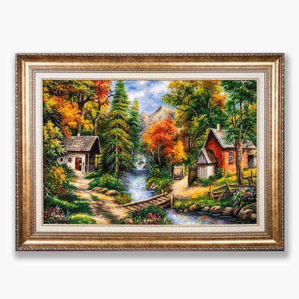 تابلو فرش دستبافت طرح منظره توماس کد 7412612
