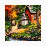 تابلو فرش دستبافت طرح منظره توماس کد 7412612 - Image 2