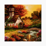 تابلو فرش دستبافت طرح غروب کد 7412912 - Image 3