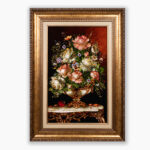 تابلو فرش دستبافت طرح گل کنسول کد 741285