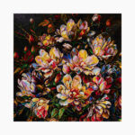 تابلو فرش دستبافت طرح گل سلطنتی کد 7412810 - Image 3