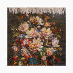 تابلو فرش دستبافت طرح گل سلطنتی کد 7412810 - Image 4