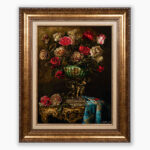 تابلو فرش دستبافت طرح گل رز کد 7412811