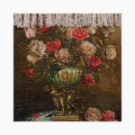 تابلو فرش دستبافت طرح گل رز کد 7412811 - Image 4