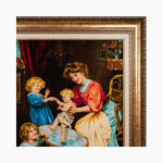 تابلو فرش دستبافت طرح کانون خانواده کد 741337 - Image 2