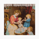 تابلو فرش دستبافت طرح کانون خانواده کد 741337 - Image 4