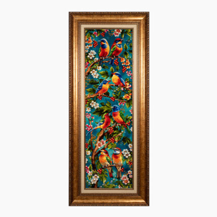 تابلو فرش دستبافت طرح نغمه بهاری کد 741323