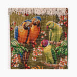 تابلو فرش دستبافت طرح طوطی کد 741324 - Image 4