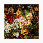 تابلو فرش دستبافت طرح گل سبد کد 7412712 - Image 3